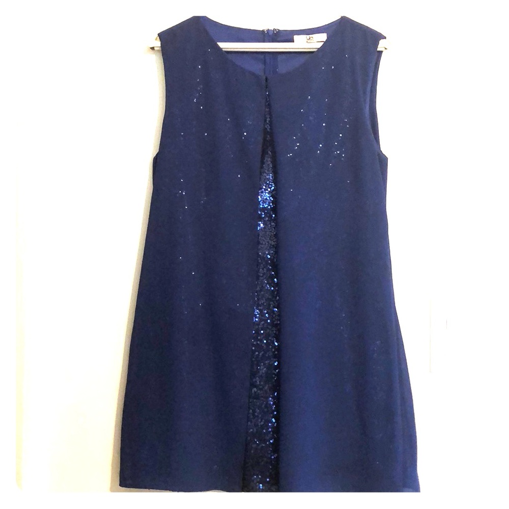 Royal blue sequin dress